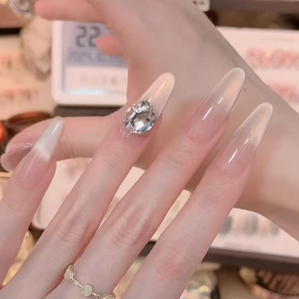 Милые темные матовые 3D кошачьи глазки, накладные короткие ногти