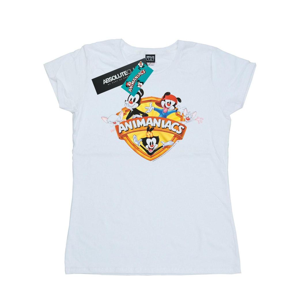Animaniacs Womens/Ladies Group Shield Cotton T-Shirt