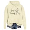 Ladies Fashion Casual Long Sleeve Printed Round Neck Hoodie Pullover Top