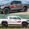 Автомобильная наклейка для Toyota Hilux Revo Vigo Rocco SR5 Боковая часть двери Полосы Декор Наклейка Виниловая пленка Чехол Аксессуары для тюнинга Авто