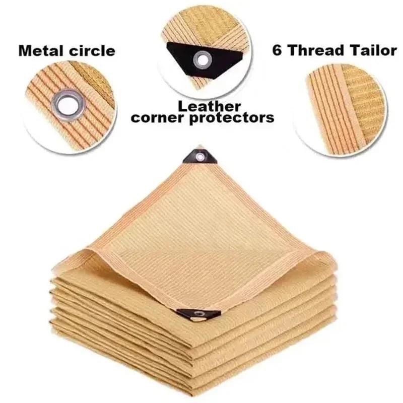 Уличная солнцезащитная сетка для сада, террасы, солнцезащитная ткань из ПНД, сетка для затенения 90%, защита от УФ-лучей, солнцезащитный чехол для магазина