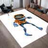Crazy Frog Home Sofa Decoration for Living Room & Bedroom, Non‑Slip Play Flannel Floor Mat for Game Room