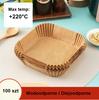 Wkład Do Frytkownicy Powietrznej Air Fryer 16Cm/100Szt Papier Do Pieczenia Kwadrat
