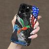 Красныйлосый череп-птица в тематике США и Гватемалы чехол для телефона для iPhone17 16 15 14 13 12 11promax Plus