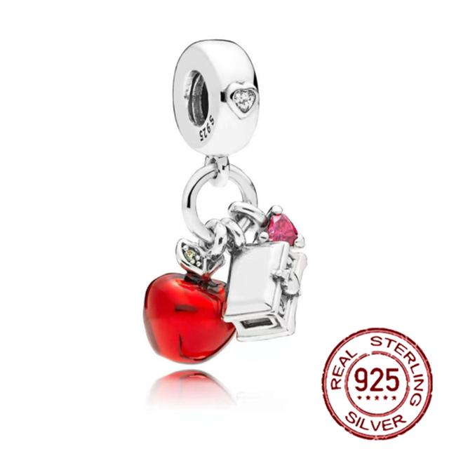 Новый Рождественский подарок 925 серебро Санта-Клаус дерево олень снеговик бусина подходит оригинальные подвески браслет Diy женские украшения 