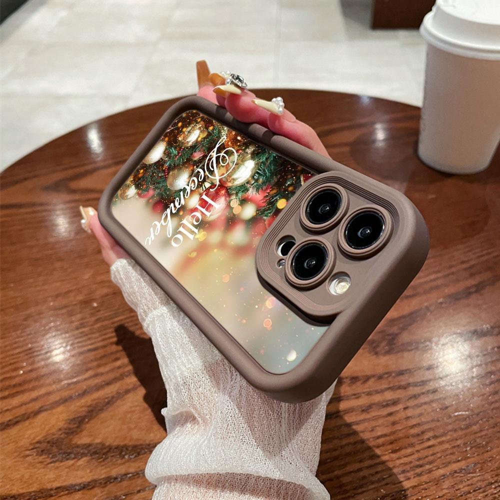 N118 Новогодний Веселый Рождественский дизайн Мягкие чехлы для телефонов Angel Eyes для iPhone 16 15 14 13 11 Pro Max 8 7 6s Plus 12 mini XR XS Max SE Противоударный чехол