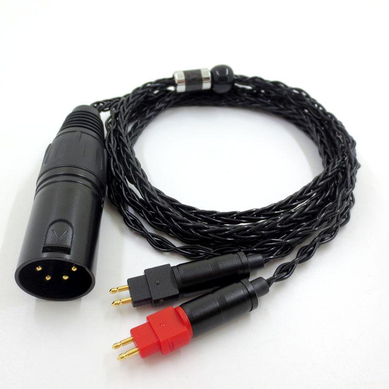 Кабель для наушников Sennheiser HD600/HD650/HD580 XLR Посеребренный Сбалансированный Кабель-Улучшение