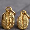 925 Silver Gold-Plated Coffee Bean Pendant Charm