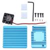 Aluminum Alloy Heat Sink Radiator with Mini Cooling Fan Heat Fin Cooler for NanoPi R2S