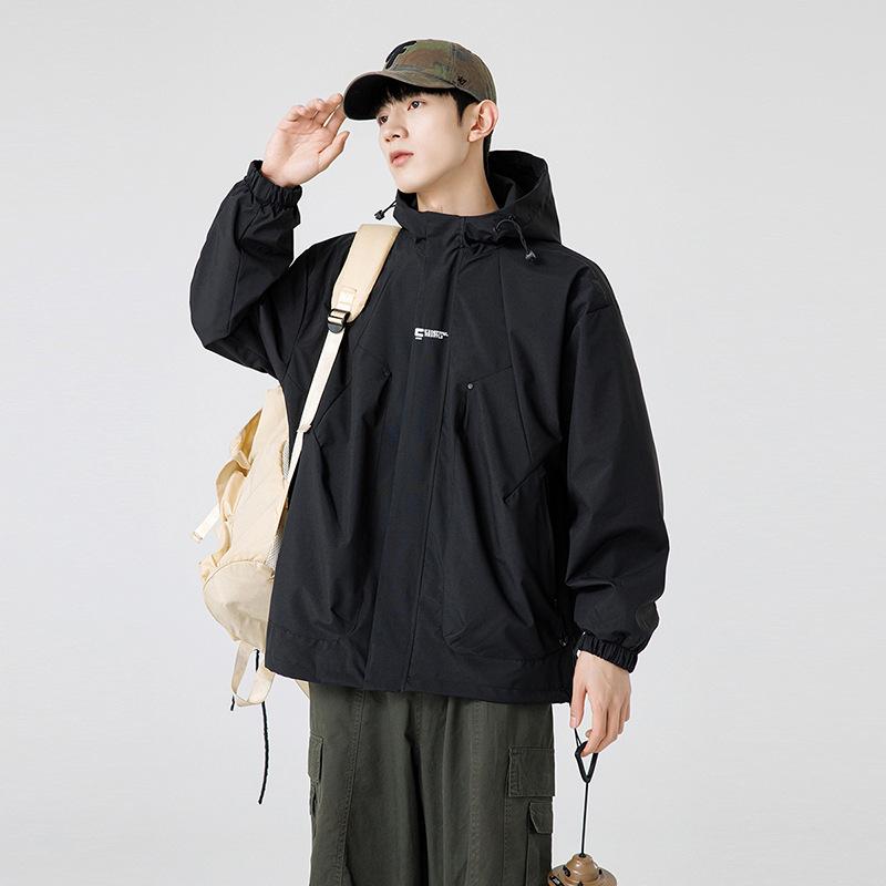 Куртка мужская японская модная брендовая свободная куртка с капюшоном для альпинизма мужская весенне-осенняя американская повседневная рабочая куртка