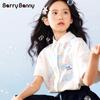 BARRY BANNY Girls' Spring Printed Casual Shirt