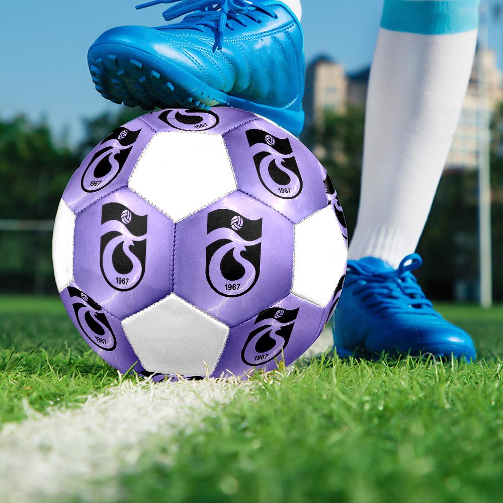 1PC SK Trabzonspor size 5 soccer ball PrahaIndoor Soccer Ball Colorful All Ages Machine Stitched PVC Competition Ready Durable High-Bounce