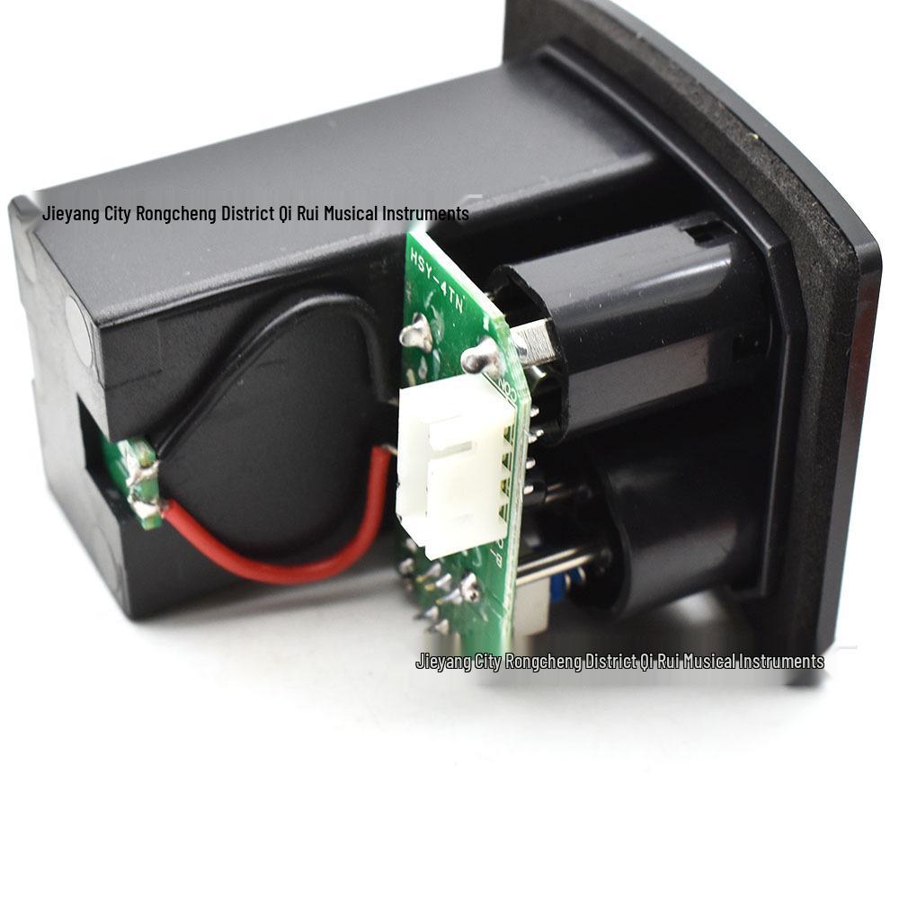 A-4T Oval Four-Section Folk Guitar Pickup EQ Equalizer with Piezo and Rubber Panel