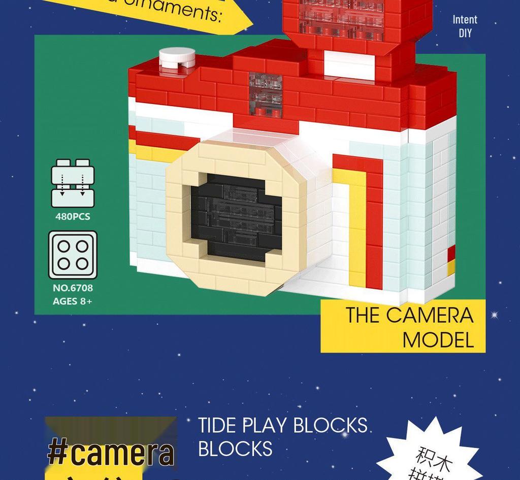 Chaolechuang 3D Зеркальная цифровая камера Конструктор Модель Подарок