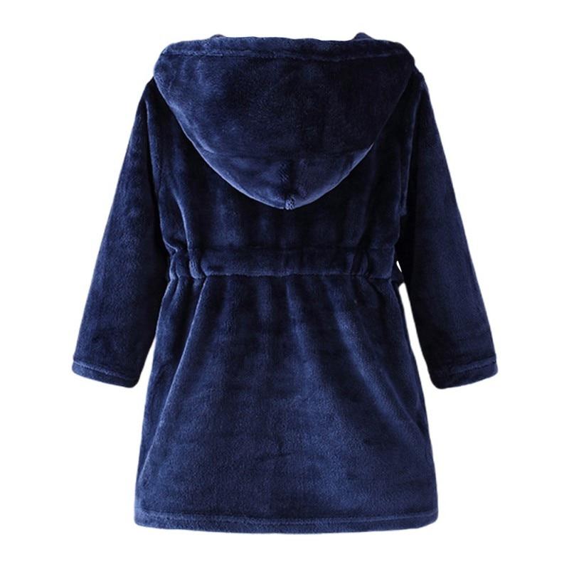 Детские банные халаты, фланелевые зимние детские пижамы, халат с капюшоном, пижамы для младенцев, ночная рубашка для мальчиков и девочек, одежда для малышей 3-10 лет