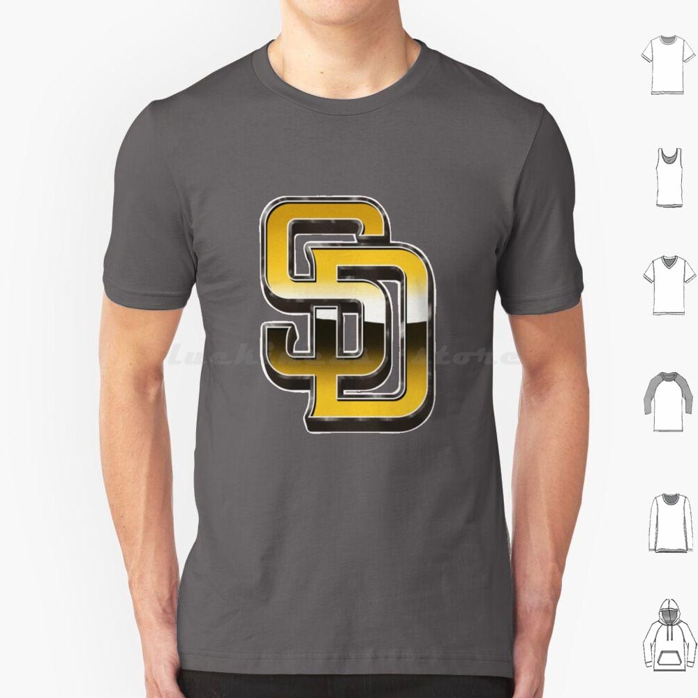 Спортивная футболка San Diego Baseball 6XL Хлопок Крутая футболка Спорт Спортивная Бе बेसबбол Потрите грязью на ней Игрок в бейсбол Фанаты бейсбола Смешная