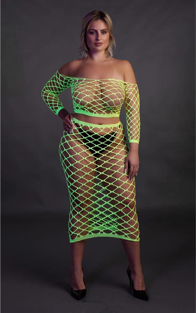 Long Sleeve Top with Long Skirt XL/XXXXL Ouch! by shots