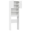 Washing Machine Cabinet White 64 x 24 x 190 cm Engineered Wood