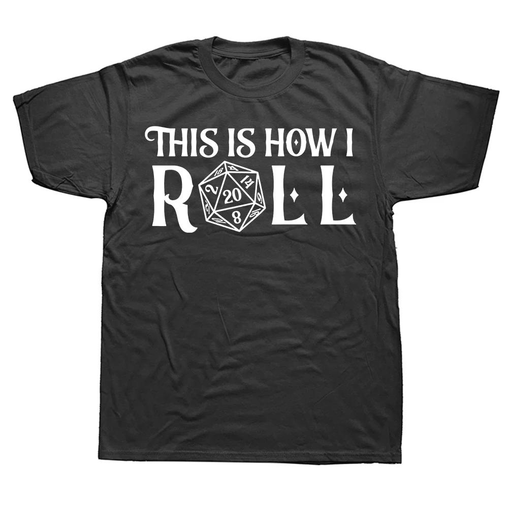 I Have A Plan D20 Dice Role Playing Game DnD T-shirt Novelty Dungeon Dragon T Shirts Graphic Personalized Printed Women Men