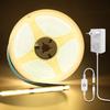 DC24V 1-10M COB LED Strip Dimmable COB LED Strip Lights with Touch Dimmer for Home Living Room Kitchen Cabinets Decorating Lighting