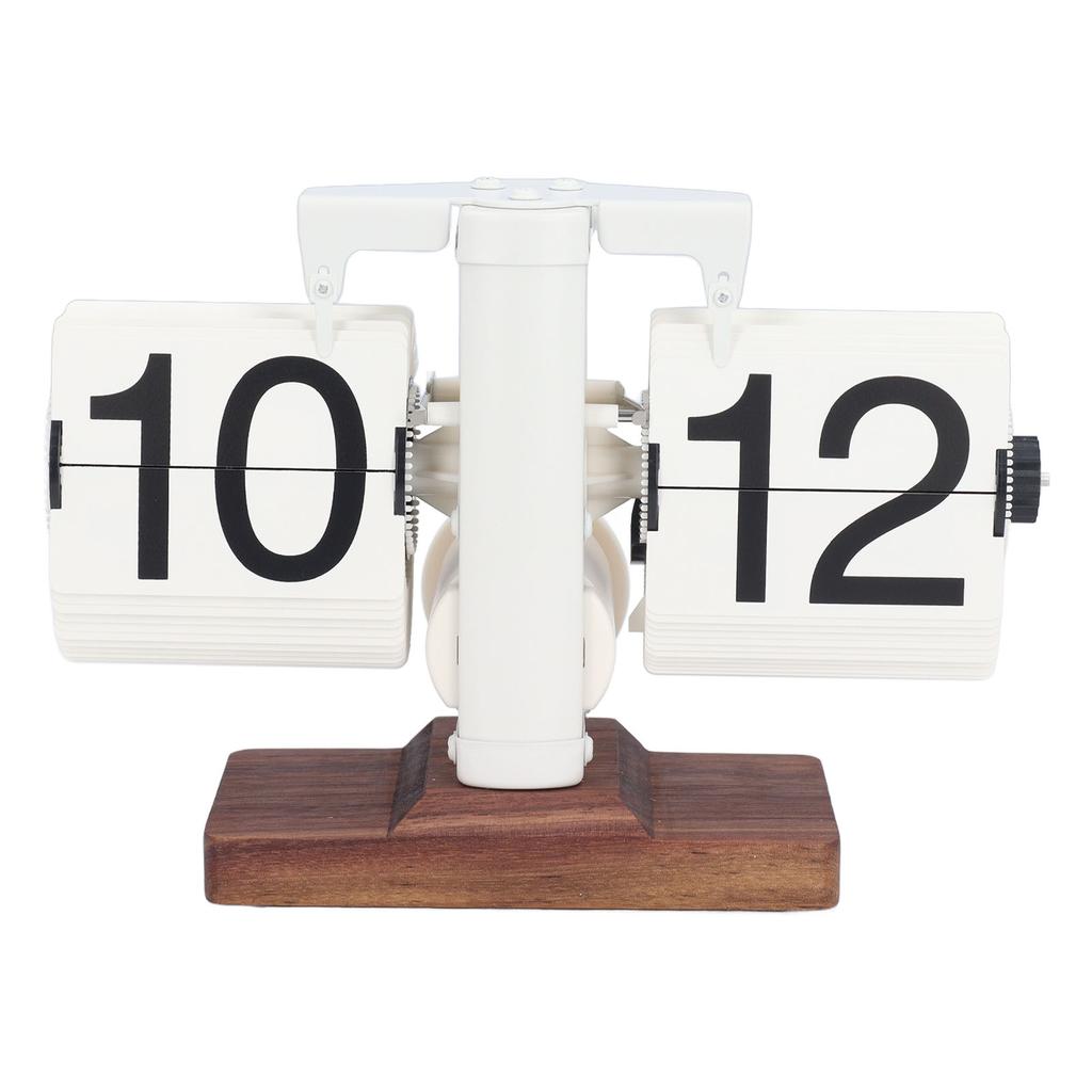 Ретро-часы с откидной крышкой, стильный минималистский стиль, небольшой баланс, 24 часа, автоматический перелистыватель страниц, механический