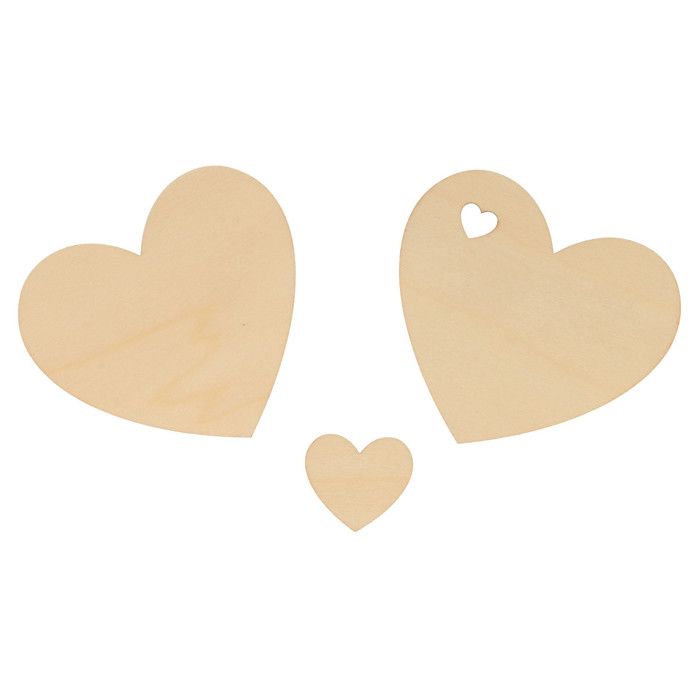 Silhouettes en Bois - Artemio - On se marie - 40 Cœurs - DIY - Décoration de Mariage