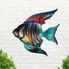 Home Wall Hangings - Iron Fish Decor. Hardware Craft Decorations In Metal, Suitable for Kitchen and Bathroom, Adding Charm.