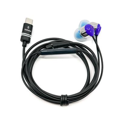 [Японский бренд] intime Проводные наушники, Синие, Внутриканальные, USB Type-C (Небесно-голубой USB-C)