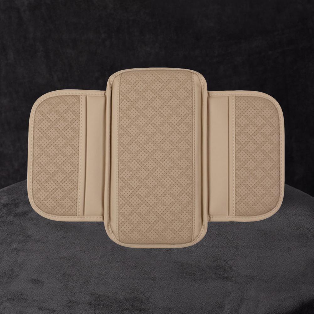Armrest Box Mat Universal Car Armrest Cover Cushion with Storage Bag Durable Easy To Install Console Protector for Fine