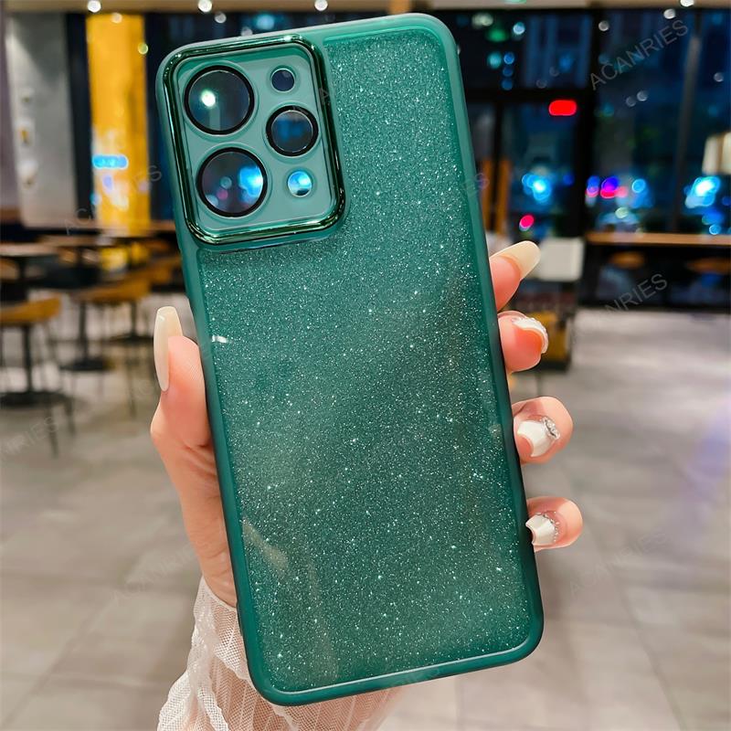 Блестящий прозрачный силиконовый мягкий чехол для Xiaomi Redmi Note 12 Pro Plus 4G 5G, защитное стекло для объектива, задняя крышка на Note12 12pro Redmi12