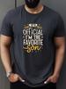 Vintage Im The Favorite Son Mens Casual TShirt  Polyester Crew Neck Short Sleeve NonTransparent Geometric Pattern