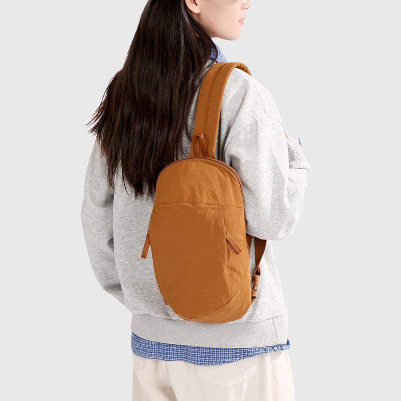 Сумка через плечо Спортивная нагрудная сумка для улицы Большой вместимости Однотонная сумка на плечо