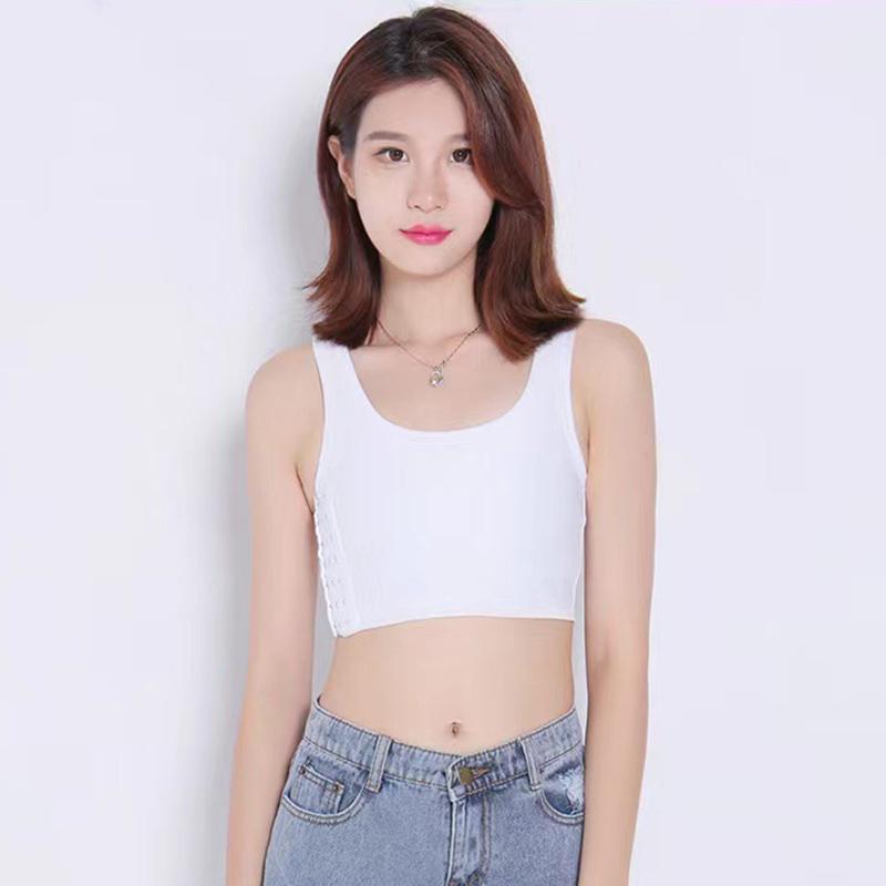 Спортивная одежда для лесбиянок, укороченный топ на груди, транс-укороченный топ, плоский корсет для груди, эластичный корсет для коррекции фигуры, бюстгальтер Tomboy с пряжкой, майка