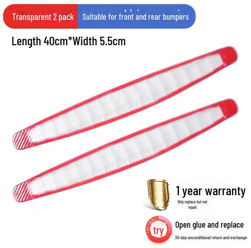 Защитные полосы из углеродного волокна для переднего и заднего бампера от царапин