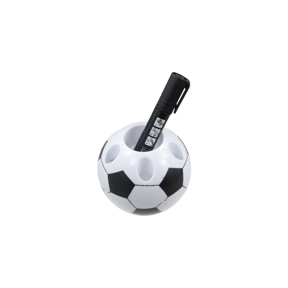 Football Shape Pen Holder Round Art Pen Storage Container  Desktop Stationery Organizer