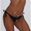 Lady Sexy Shiny Rhinestone Heart Body Jewelry Waist Chain Belly Chain for Summer Women Girl Nightclub