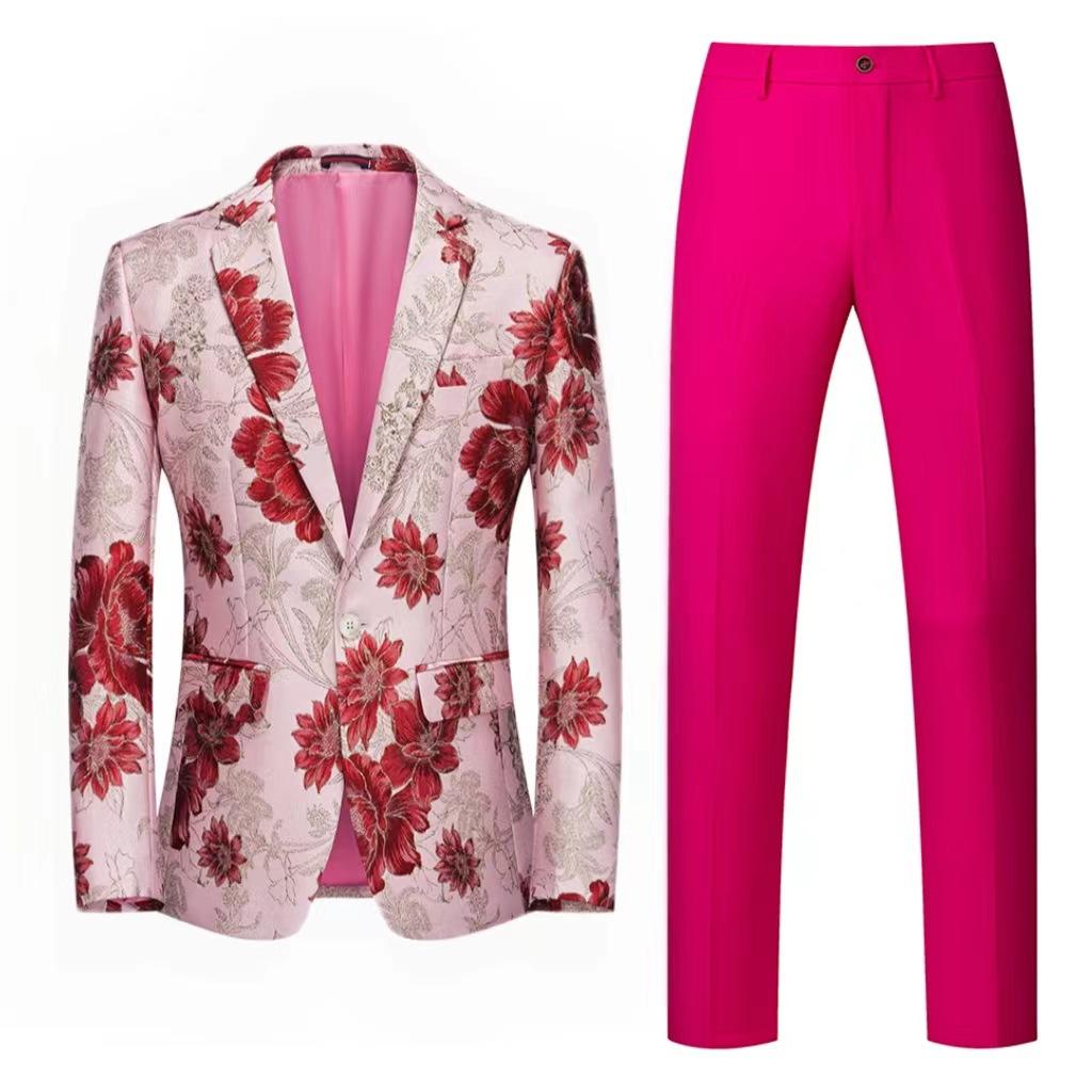 2 Piece Set Men's Clothing Stylish Formal Suit Men Suit Business Office Wedding Suit Jacket+Vest Suits & Blazers