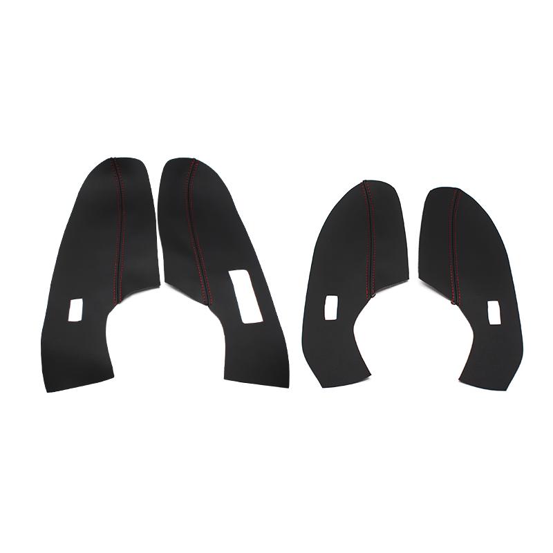 Кожаная дверная панель только для хэтчбека, чехол для VW Polo 2011, 2012, 2013, 2014, 2015, 2016, внутренняя дверь, подлокотник, панель, наклейка, отделка