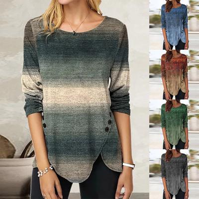 Женская туника с коротким рукавом, свободные топы, повседневные топы больших размеров, плиссированная туника на пуговицах, повседневные летние весенние футболки, топы для женщин