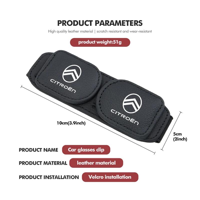 OCDK9 Car Sun Visor Glasses Clip Card Ticket Holder Stand Fastener For Citroen Grand Berlingo Jumper Celysee Xsara Picasso Aircross