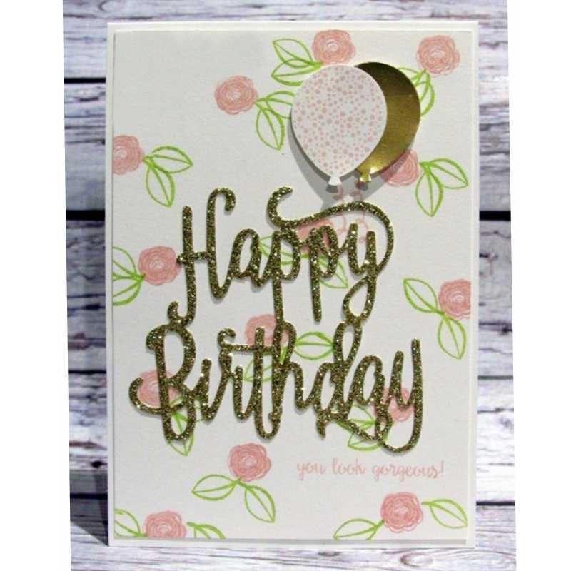 Трафареты для резки металла с днем ​​рождения для скрапбукинга своими руками