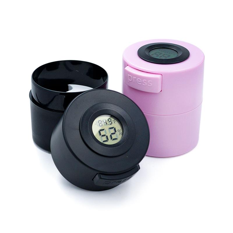 Eyelash Glue Storage Tank Container With Thermometer Carbon Sealed Leak-proof Lashes Extension Adhesive Stand Storage Jar Tool