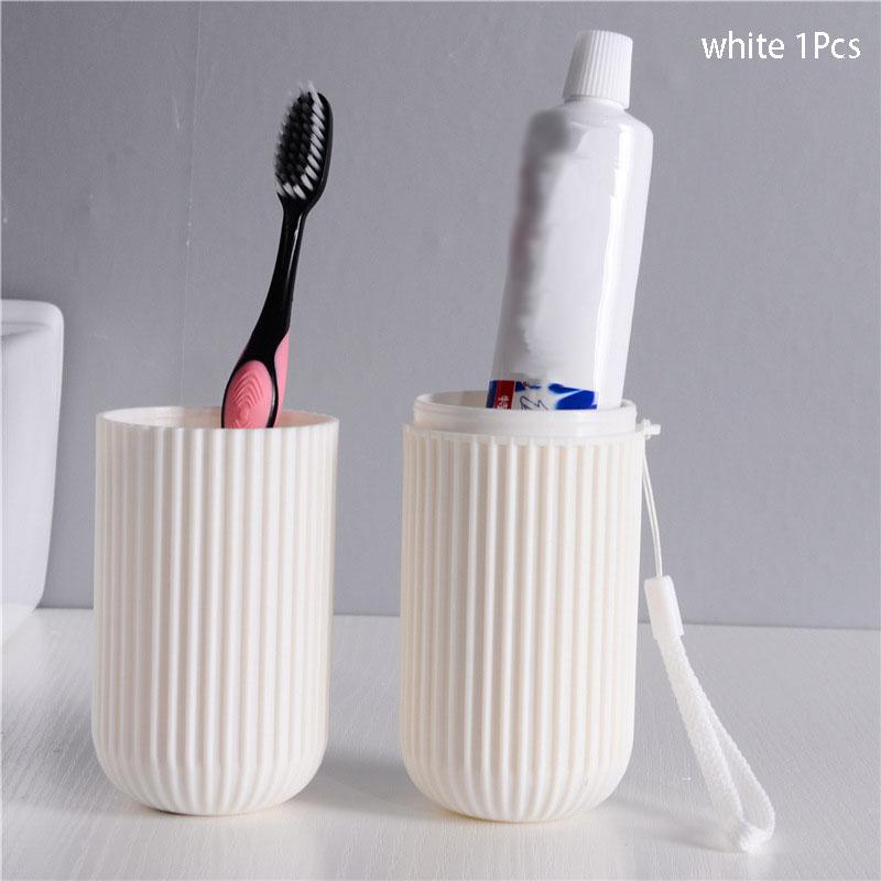 Дорожная полосатая коробка для зубных щеток, портативный стаканчик для полоскания рта, набор зубных щеток, набор для зубов, баночка для зубов Nordic Simple