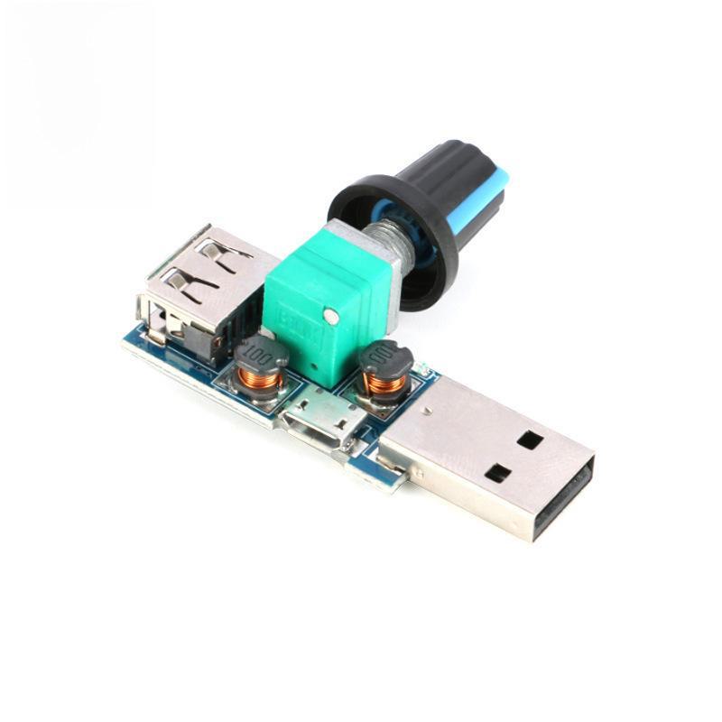 Регулятор скорости вращения вентилятора и объема воздуха USB: Бесшумный, многоскоростной для офиса, общежития, прикроватного охлаждения