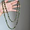 Bohemian Long Necklace Shell Beaded Double Layers Necklace Fashion Antique Necklace Women Girls