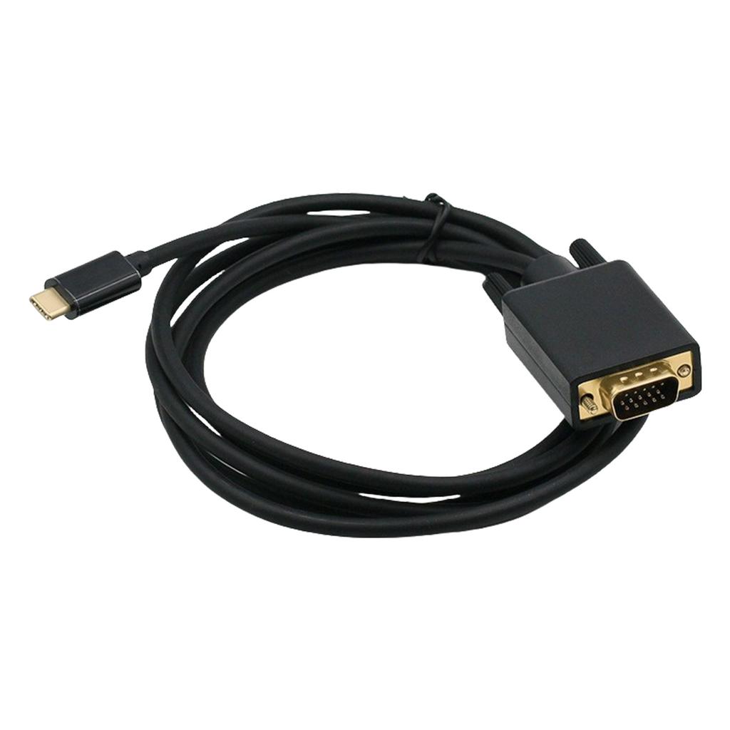 USB C To VGA Cable 31inch High Resolution Type C To VGA Male Converter Cable for Monitor and Projector
