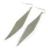 [N5032] - Серьги 'Клеопатра' серебристые