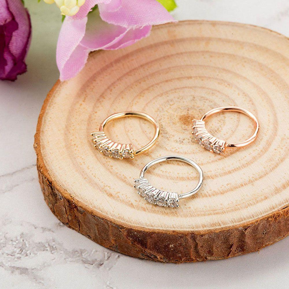 Трагус Хрустальный Страз Модные Аксессуары Серьга-кольцо Серьга-пусет Пирсинг Ювелирные Изделия Кольцо для носа