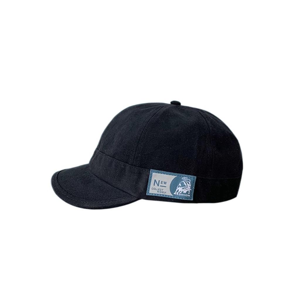 Japanese Style Short Brim Baseball Cap Solid Color Peaked Cap Casual Sunscreen Sun Hat  Sports