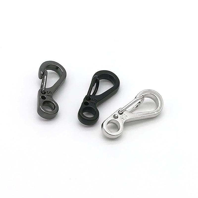 Металлический мини-карабин с пружинной защелкой: Быстросъемное кольцо для ключей для паракорда и тактического снаряжения